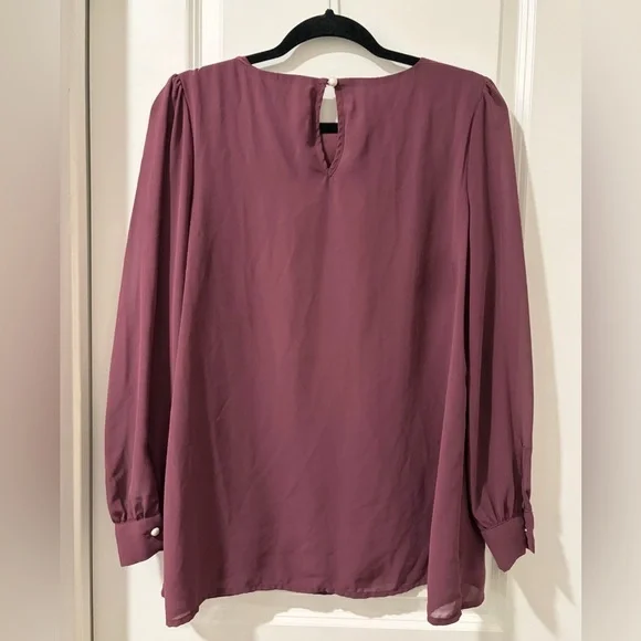 Zenana Outfitters Mauve Long Sleeve Blouse - Picture 4 of 4